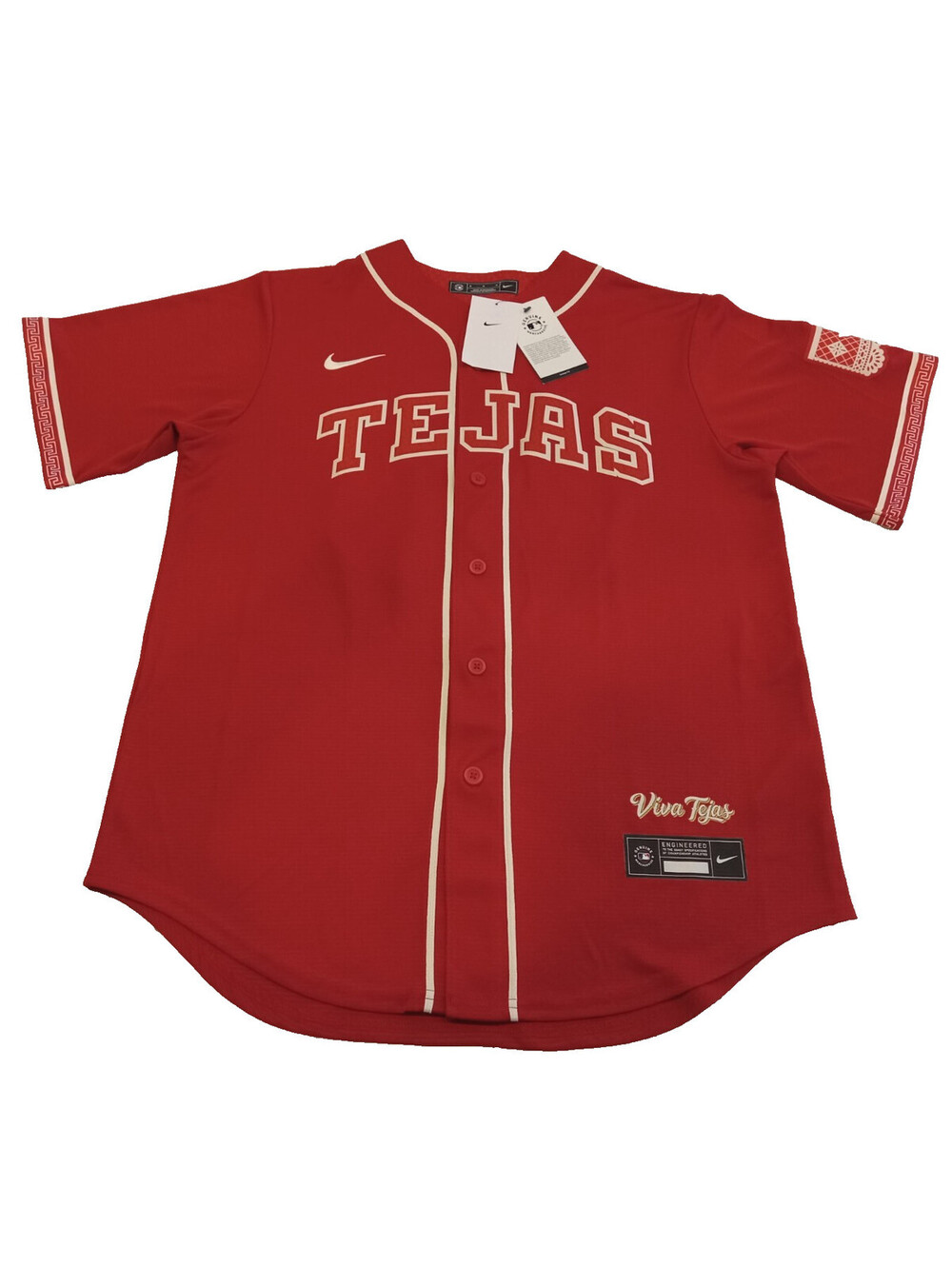 Nike Texas Rangers City Connect Jersey Mens Medium Red Tejas Adolis Garcia NWT M